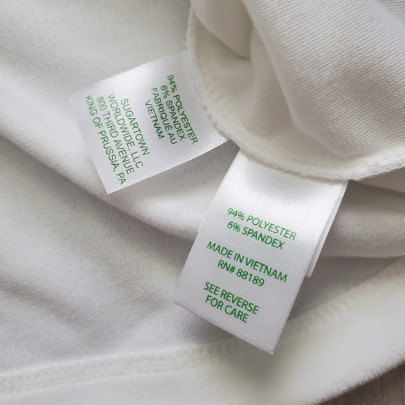 NWT Lilly Pulitzer One-shoulder Velour White Top (small) - Picture 5 of 9